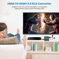 Ozvavzk HDMI hangkivonó 4K HDMI és 3.5 mm AUX sztereó kimenet audio adapter Blu-ray PS4 PS5 Xbox készülékekhez 2