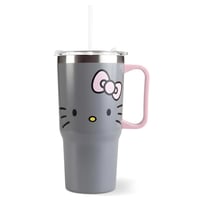 Hello Kitty dječja čaša s poklopcem i slamkom - siva - 540 ml 1