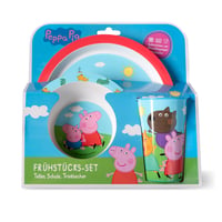 Set de masă pentru copii Peppa Pig, 3 piese – Farfurie, bol, cană – Pentru copii 2