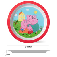 Set de masă pentru copii Peppa Pig, 3 piese – Farfurie, bol, cană – Pentru copii 4