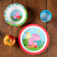 Set de masă pentru copii Peppa Pig, 3 piese – Farfurie, bol, cană – Pentru copii 6