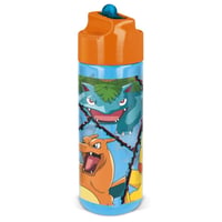 Dječja boca za vodu Pokémon 540 ml sa slamkom, nepropusna 1