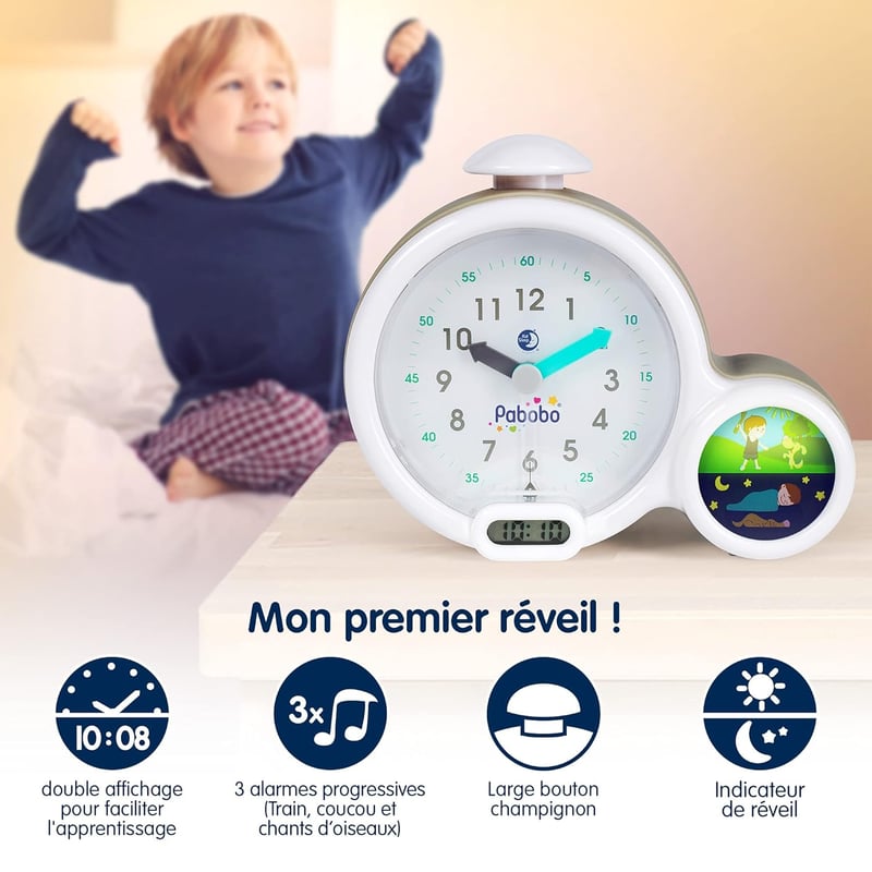 Pabobo Kid'Sleep Első Ébresztőóra és Alvásedukátor Kék