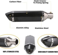 PACEWALKER 38-51mm Motorkerékpár Kipufogó Dob Cserélhető DB Killeres Karbon Stílusú 2