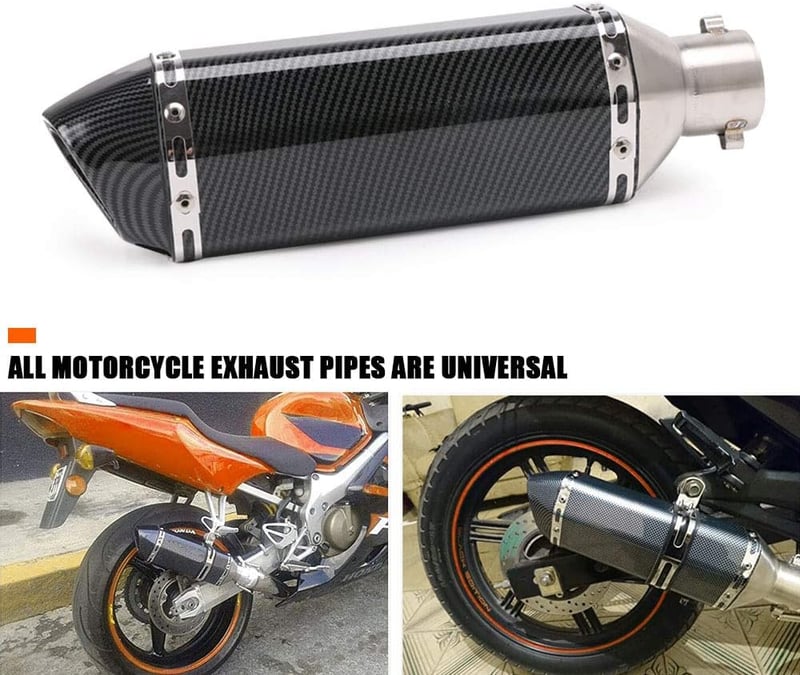 PACEWALKER 38-51mm Motorkerékpár Kipufogó Dob Cserélhető DB Killeres Karbon Stílusú