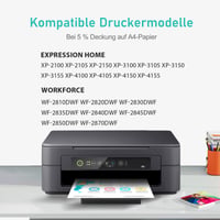 PACITEK 603XL kompatibilná sada atramentových kaziet pre tlačiarne Epson XP-2100 XP-2105 XP-3100 XP-3105 XP-4100 WF-2810 WF-2830 WF-2835 WF-2850, čierna 2