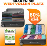 PACKDUDE Vákuumos Utazótáska Szett 5db - Hengerelhető Szelep Nélküli Ruhakompressziós Zsákok 3 Méretben - Helytakarékos Tárolás Utazáshoz, K 2