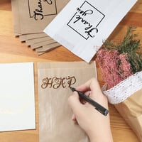 Pungă din hârtie maro PACKRA 100 buc, pungă cadou, pungă pentru pâine, pungă pentru produse de patiserie, pungă din hârtie de ambalat 9x15x5 cm 6