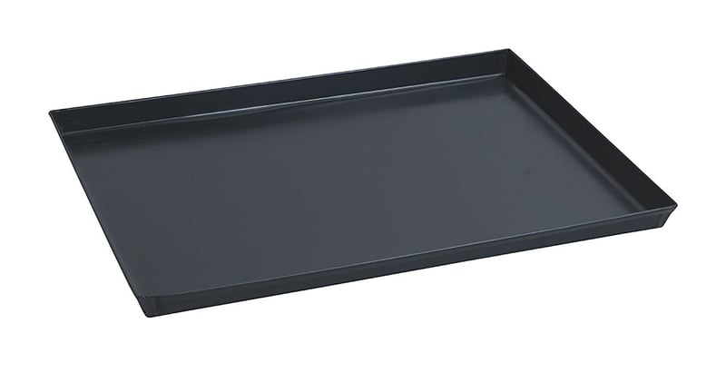 Obdĺžnikový plech na pizzu PADERNO, železo, modrý, 50x35 cm