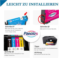 Paeolos 603XL kompatibilis tintapatron csomag Epson nyomtatókhoz - 16 db (4×fekete, 4×cián, 4×magenta, 4×sárga) 5