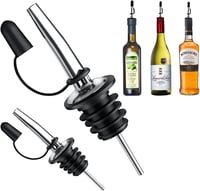 Pafusen 12 db-os Italkiöntő Szett - Rozsdamentes Acél Bárpour Kiöntők Kónikus Csőrrel - Bor, Whisky, Koktél Adagoló Porlasztó Dugó 19 mm-es  2