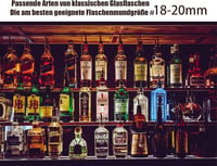 Pafusen 12 db-os Italkiöntő Szett - Rozsdamentes Acél Bárpour Kiöntők Kónikus Csőrrel - Bor, Whisky, Koktél Adagoló Porlasztó Dugó 19 mm-es  6