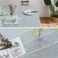 Pahajim pamut-lenvászon asztalterítő, mosható konyhai asztalkendő 5