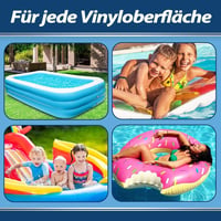 Kit de reparații pentru piscină Paistely 30 ml, set de plasturi transparenți impermeabili pentru repararea bărcilor gonflabile și a saltelelor pneumatice 4