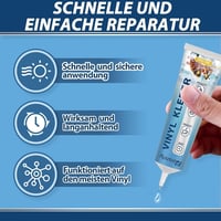 Kit de reparații pentru piscină Paistely 30 ml, set de plasturi transparenți impermeabili pentru repararea bărcilor gonflabile și a saltelelor pneumatice 3