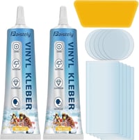 Kit de reparații pentru piscină Paistely 30 ml, set de plasturi transparenți impermeabili pentru repararea bărcilor gonflabile și a saltelelor pneumatice 1