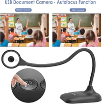 PAKOTOO USB Dokumentumkamera A3 LED Megvilágítás Mikrofon Zoom Skype Teams 3