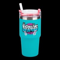 Termoska pre hráčov Paladone Fortnite so slamkou – Izolovaná modrá fľaša na vodu 600 ml – Oficiálne licencovaný produkt – Na čaj a kávu – Tip na darček 4
