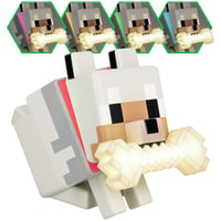 Paladone GloBuddies Minecraft vlk 3D LED nočná lampa – mení farby – rozbalená, s miernymi známkami používania (stav: pozri 2. obrázok) 6
