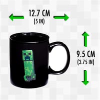 Paladone Minecraft Creeper Hőérzékeny Bögre - Hivatalos Licensz, Ajándék Gamer Rajongóknak - 1 pc. (pack of 1), Multi-coloured 3