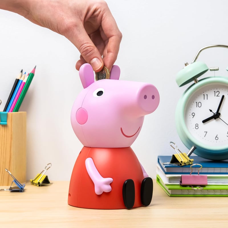 Paladone Peppa Pig Persely Hanggal - Hivatalos Licenc, Rózsaszín