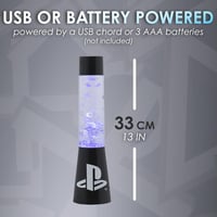 Paladone PlayStation Glitter Flow éjszakai lámpa 33 cm, többszínű hangulatlámpa 3