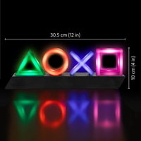 Paladone PlayStation Icons stolna svjetiljka koja mijenja boju - PP4140PS noćno svjetlo s gumbima i simbolima, 31x7x11 cm, višebojno 7