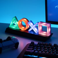 Paladone PlayStation Icons stolna svjetiljka koja mijenja boju - PP4140PS noćno svjetlo s gumbima i simbolima, 31x7x11 cm, višebojno 2