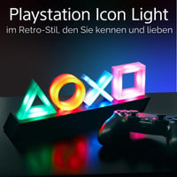 Paladone PlayStation Icons stolna svjetiljka koja mijenja boju - PP4140PS noćno svjetlo s gumbima i simbolima, 31x7x11 cm, višebojno 3