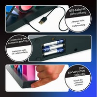 Paladone PlayStation Icons stolna svjetiljka koja mijenja boju - PP4140PS noćno svjetlo s gumbima i simbolima, 31x7x11 cm, višebojno 6