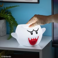 Silikónová lampa Paladone SquishyGlo Super Mario Boo – Oficiálna nočná lampa Nintendo pre deti, bezdrôtová, nabíjateľná, do spálne 5