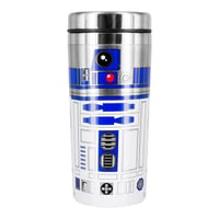Paladone Star Wars R2-D2 putna šalica – termo šalica od nehrđajućeg čelika, dvostruka toplinska izolacija, nepropusna, 450 ml 5