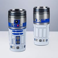 Paladone Star Wars R2-D2 putna šalica – termo šalica od nehrđajućeg čelika, dvostruka toplinska izolacija, nepropusna, 450 ml 3