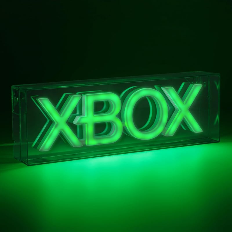 Paladone XBOX LED Neon Lámpa - Asztali vagy Falra Szerelhető Gamer Dekoráció
