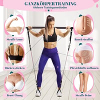 Paleclouds Pilates Rúd 3 Ellenállásgumival Otthoni Edzéshez 6