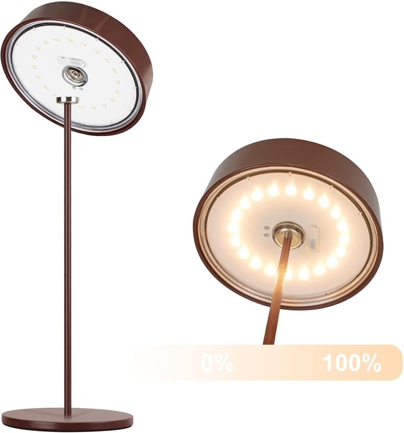 Palmina 901 LED Asztali Lámpa Dimmer Funkcióval, Vezeték Nélküli, IP54 Vízálló