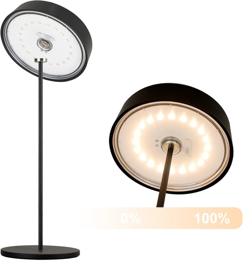 Palmina 901 LED Asztali Lámpa Dimmer Funkcióval, Vezeték Nélküli, IP54 Vízálló