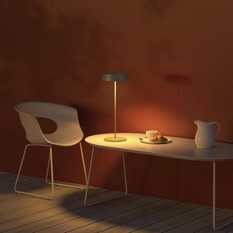 Palmina 901 LED Asztali Lámpa Dimmer, Vezeték Nélküli, IP54 Vízálló, Beltéri Kültéri