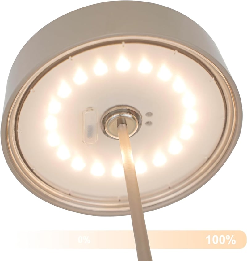 Palmina 901 LED Asztali Lámpa Dimmer, Vezeték Nélküli, IP54 Vízálló, Beltéri Kültéri