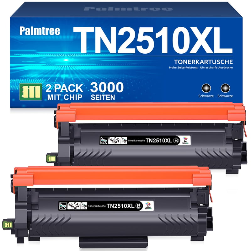 Toner compatibil Palmtree TN2510 TN2510XL TN-2510 pentru imprimante Brother HL-L2400DWE MFC-L2800DW