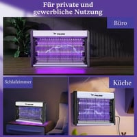 PALONE elektrický lapač hmyzu 3200V lampa proti komárom a muchám s USB pripojením do steny a 2 náhradnými UV trubicami do interiéru 5