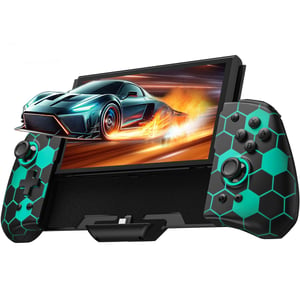 PALPOW Luminpad kontroler iz jednog dijela za Nintendo Switch/OLED, RGB, Turbo, mapiranje - crni