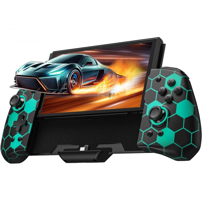 PALPOW Luminpad Nintendo Switch/OLED herný ovládač, RGB, Turbo, Mapping – čierny