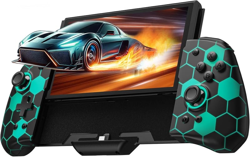 PALPOW Luminpad Nintendo Switch/OLED egyrészes kontroller, RGB, Turbo, Mapping - fekete