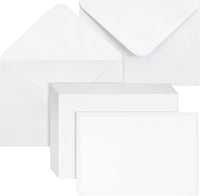 PALUDO 100 db Kraft Papír Boríték 130 g/m² 13,5x18,5 cm Fehér Ragasztós 1