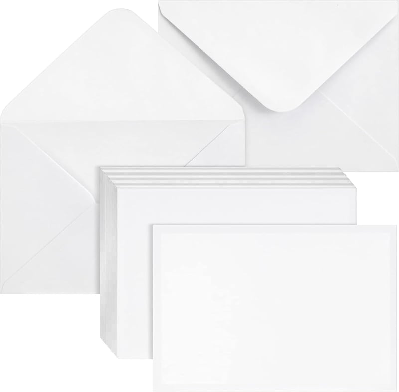 PALUDO 100 db Kraft Papír Boríték 130 g/m² 13,5x18,5 cm Fehér Ragasztós