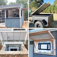 PAMAGOO 20" 900lbs Gázrugó Tartó Nehéz Szerszámosláda Ajtó Fedél Kabin Támasztékhoz 8