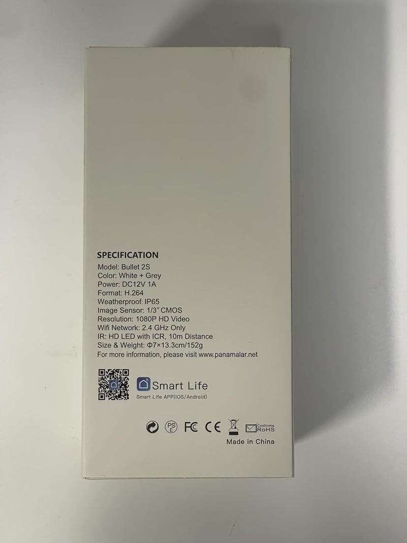 Panamalar WiFi Kültéri Biztonsági Kamera 1080P Vízálló Vezeték Nélküli Megfigyelő Kamera Alexa Kompatibilis Éjjellátó Mozgásérzékelő