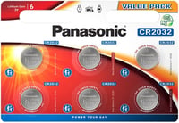 Panasonic CR2032 lítium gombelem 3V - 6 db 1