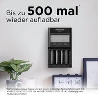 Nabíjateľné NiMH batérie Panasonic eneloop pro AA, 4 ks – 2500 mAh, 500 nabíjacích cyklov, nízke samovybíjanie, čierne 7